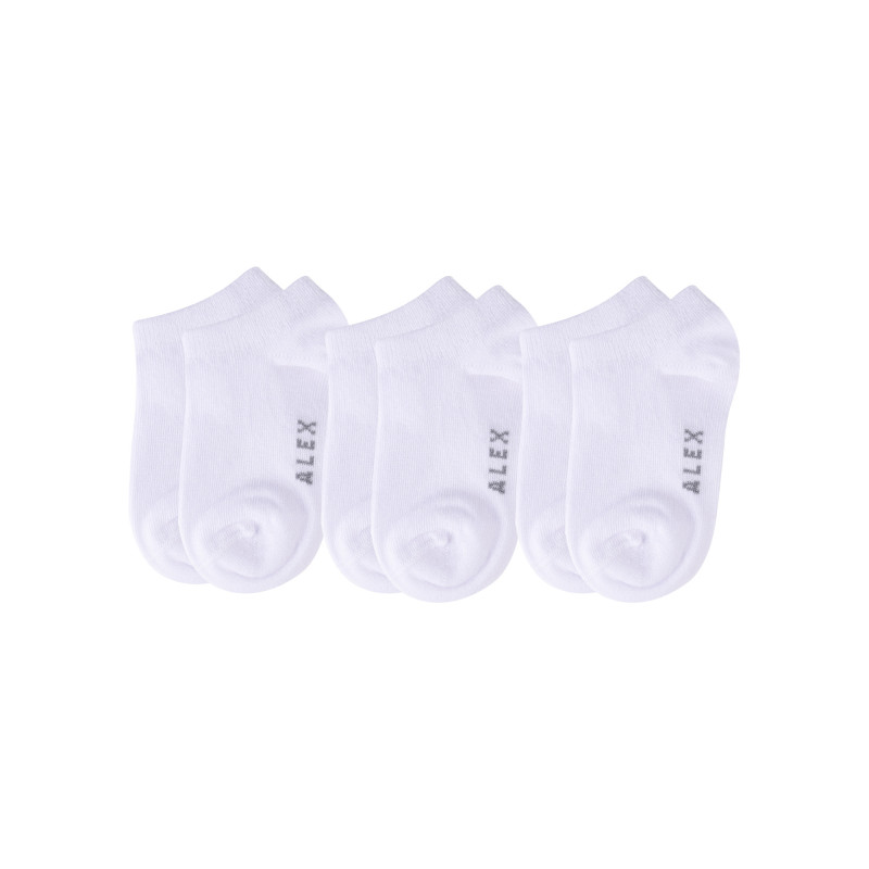 Մանկական կարճ միագույն գուլպա 3 զույգ